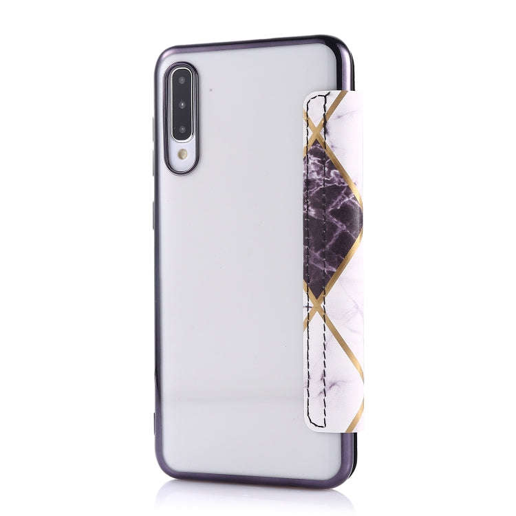 Bronzing Plating PU + TPU Horizontal Flip Leather Case with Holder & Card Slot, For Samsung Galax...