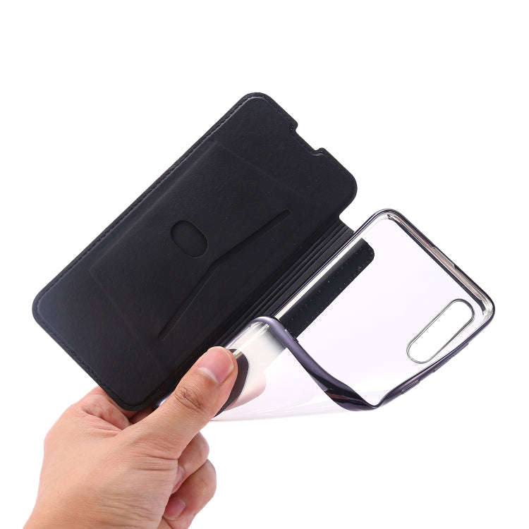 Bronzing Plating PU + TPU Horizontal Flip Leather Case with Holder & Card Slot, For Samsung Galax...