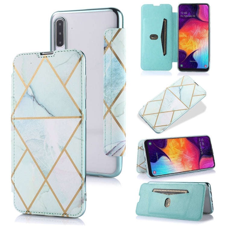 Bronzing Plating PU + TPU Horizontal Flip Leather Case with Holder & Card Slot, For Samsung Galax...
