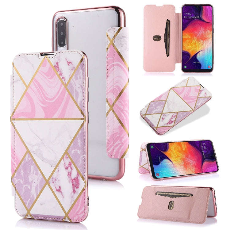 Bronzing Plating PU + TPU Horizontal Flip Leather Case with Holder & Card Slot, For Samsung Galax...