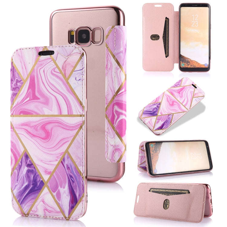 Bronzing Plating PU + TPU Horizontal Flip Leather Case with Holder & Card Slot, For Samsung Galax...