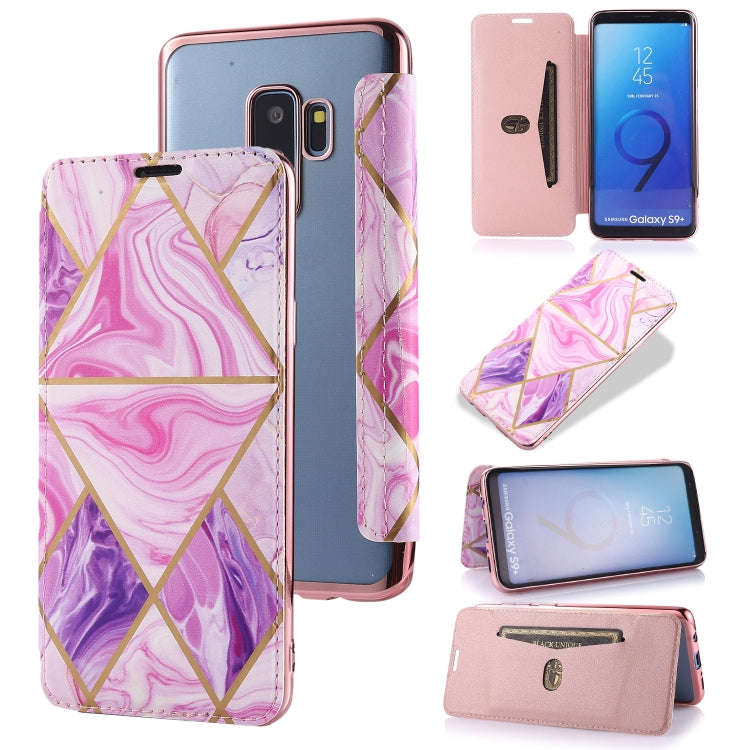 Bronzing Plating PU + TPU Horizontal Flip Leather Case with Holder & Card Slot, For Samsung Galax...