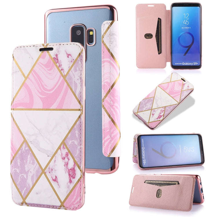 Bronzing Plating PU + TPU Horizontal Flip Leather Case with Holder & Card Slot, For Samsung Galax...