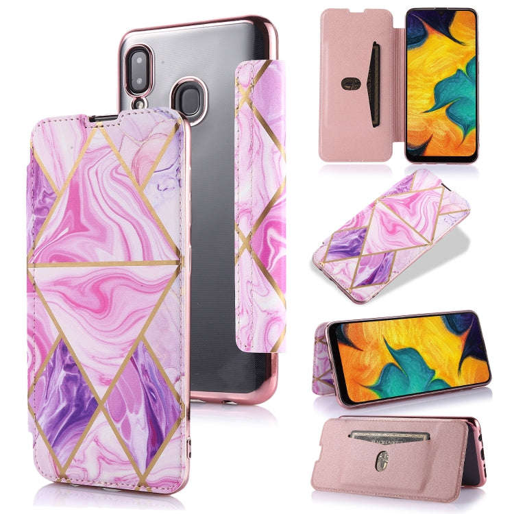 Bronzing Plating PU + TPU Horizontal Flip Leather Case with Holder & Card Slot, For Samsung Galax...