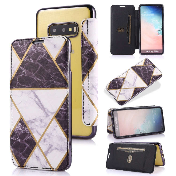 Bronzing Plating PU + TPU Horizontal Flip Leather Case with Holder & Card Slot, For Samsung Galax...