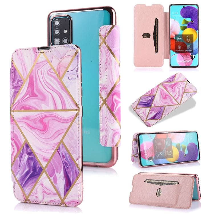 Bronzing Plating PU + TPU Horizontal Flip Leather Case with Holder & Card Slot, For Samsung Galax...