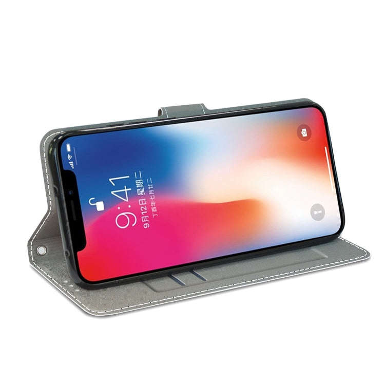 Voltage Coloured Drawing Magnetic Clasp Horizontal Flip PU Leather Case with Holder & Card Slots,...