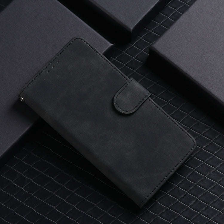Solid Color Skin Feel Magnetic Buckle Horizontal Flip Calf Texture PU Leather Case with Holder & ...