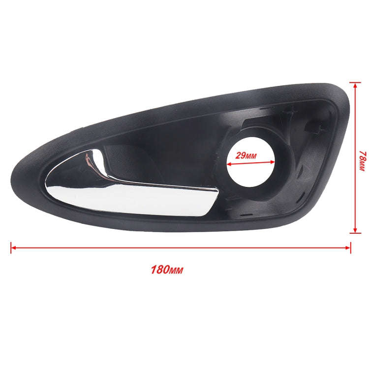 A5822-01 Car Electroplating Left Side Door Inside Handle 6J1837113A for Seat Ibiza 2009-2012, A58...