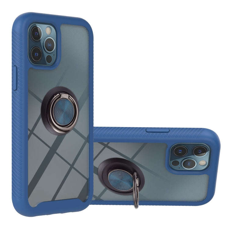 Starry Sky Solid Color Series Shockproof PC + TPU Protective Case with Ring Holder & Magnetic Fun...