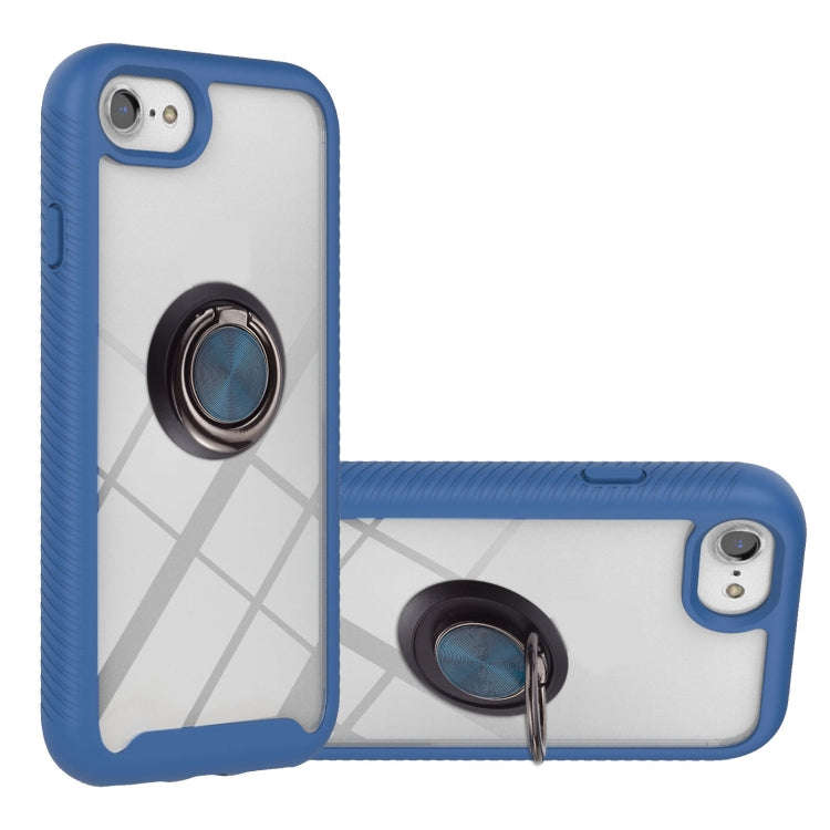 Starry Sky Solid Color Series Shockproof PC + TPU Protective Case with Ring Holder & Magnetic Fun...