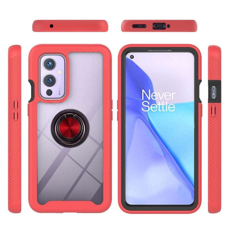Starry Sky Solid Color Series Shockproof PC + TPU Protective Case with Ring Holder & Magnetic Fun...