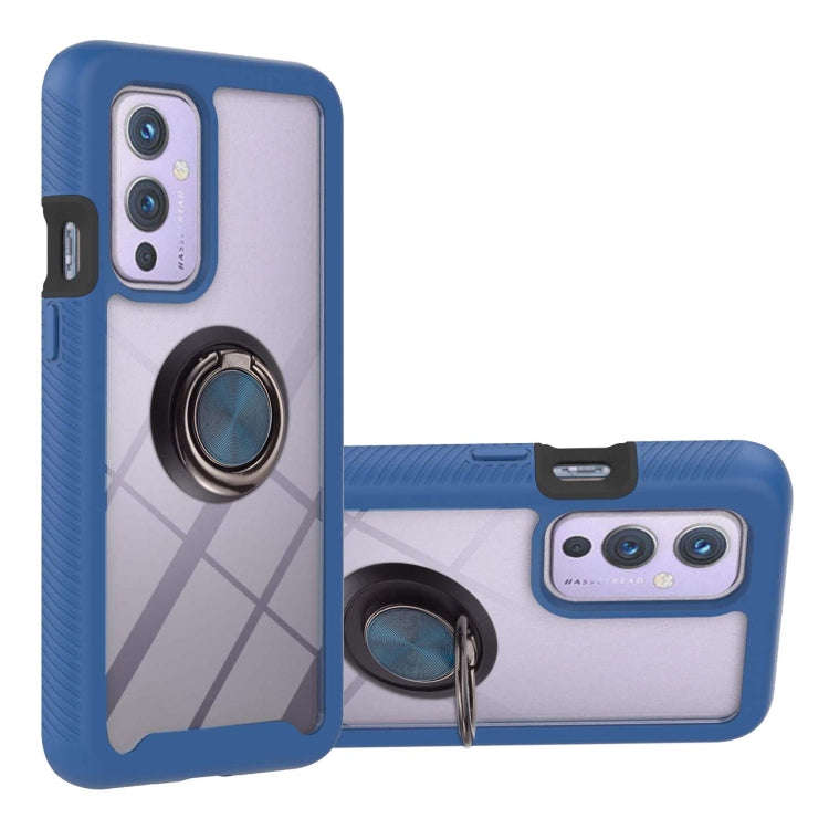 Starry Sky Solid Color Series Shockproof PC + TPU Protective Case with Ring Holder & Magnetic Fun...