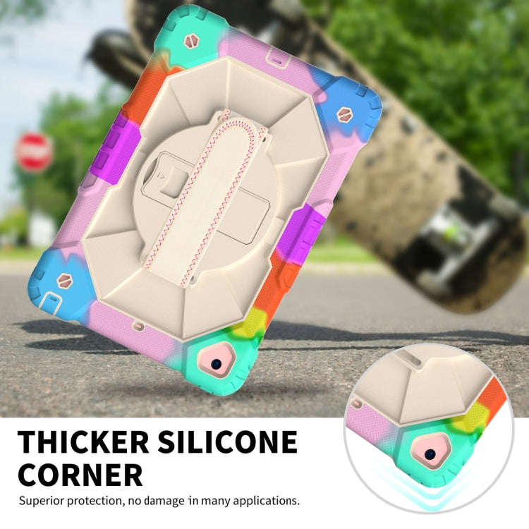 Contrast Color Robot Shockproof Silicon + PC Protective Case with Holder & Shoulder Strap, For iP...