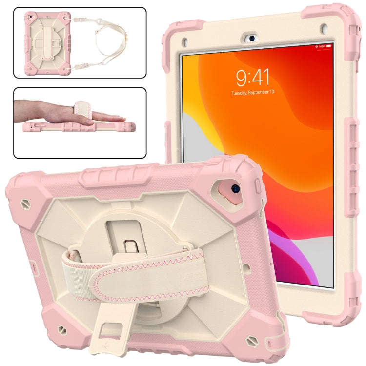 Contrast Color Robot Shockproof Silicon + PC Protective Case with Holder & Shoulder Strap, For iP...