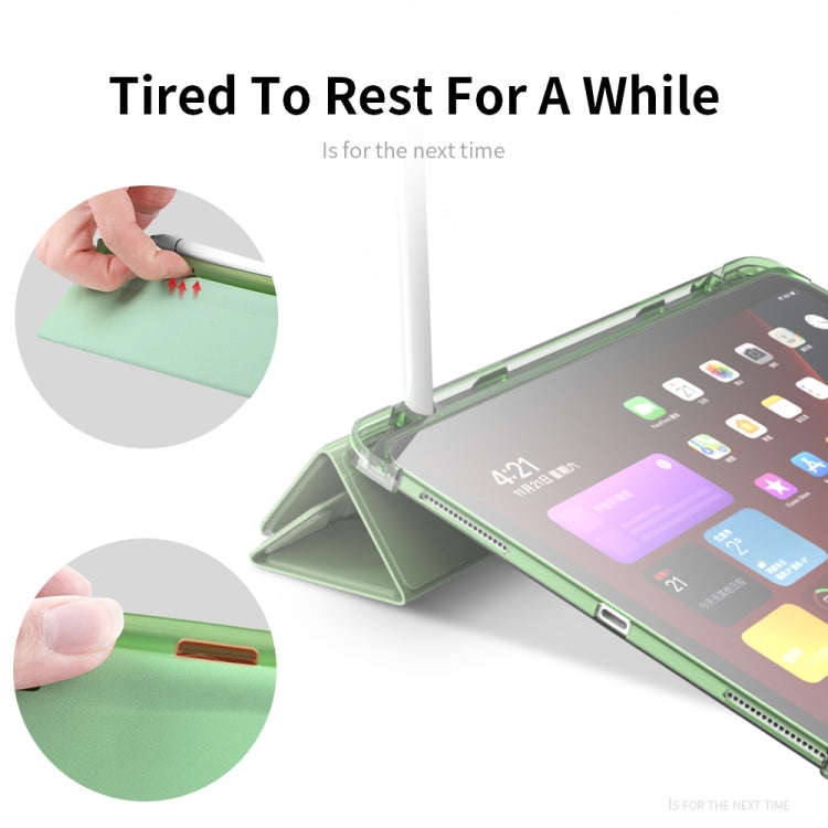 Multi-folding Horizontal Flip PU Leather + TPU Aitbag Shockproof Half Paste Case with Holder & Pe...