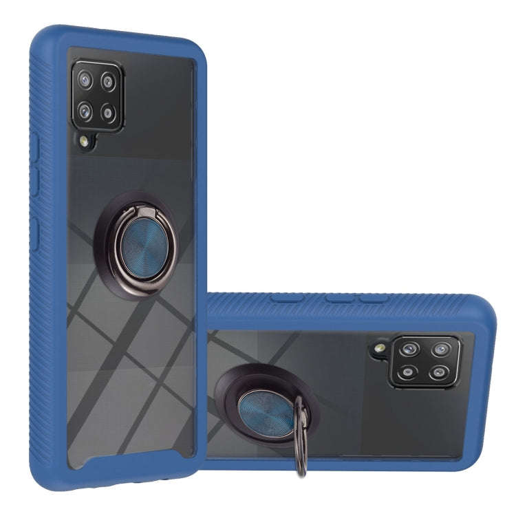 Starry Sky Solid Color Series Shockproof PC + TPU Protective Case with Ring Holder & Magnetic Fun...
