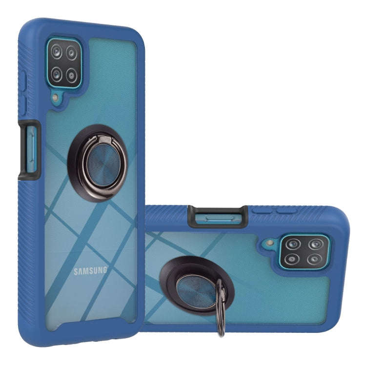 Starry Sky Solid Color Series Shockproof PC + TPU Protective Case with Ring Holder & Magnetic Fun...