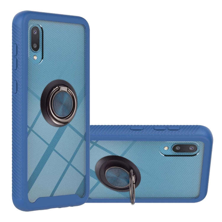 Starry Sky Solid Color Series Shockproof PC + TPU Protective Case with Ring Holder & Magnetic Fun...