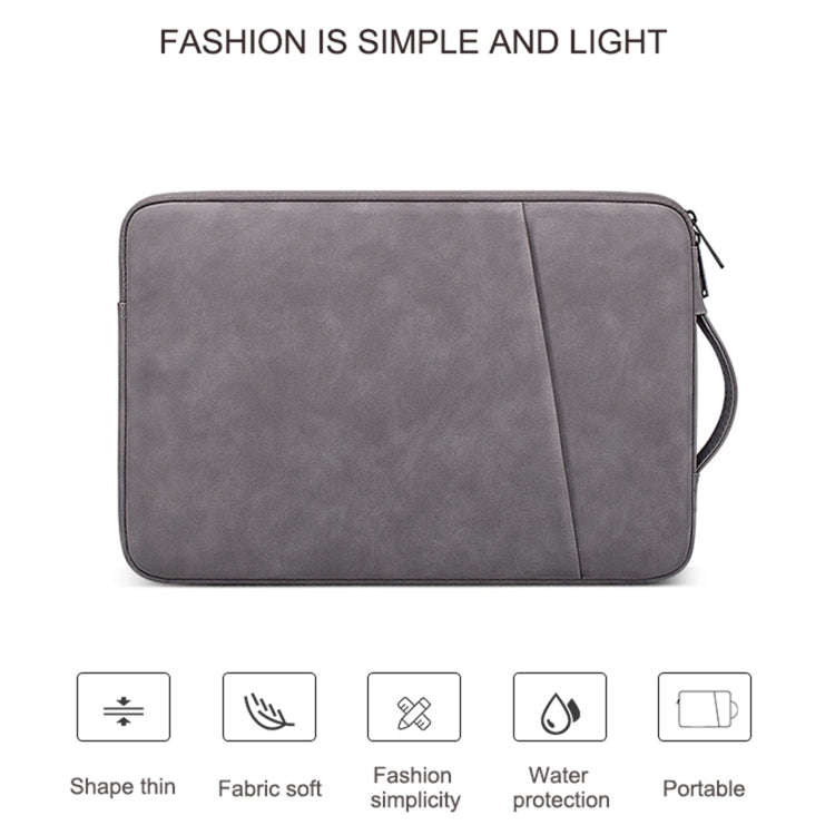 ND08 Sheepskin Notebook Iner Bag, 13.3 inch, 14.1-15.4 inch