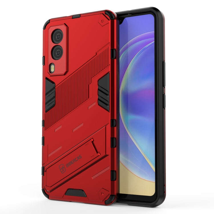 Punk Armor 2 in 1 PC + TPU Shockproof Case with Invisible Holder, For Samsung Galaxy A72 5G / 4G,...