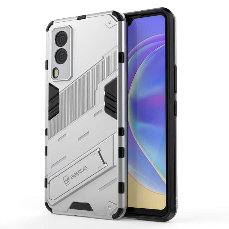 Punk Armor 2 in 1 PC + TPU Shockproof Case with Invisible Holder, For Samsung Galaxy A72 5G / 4G,...
