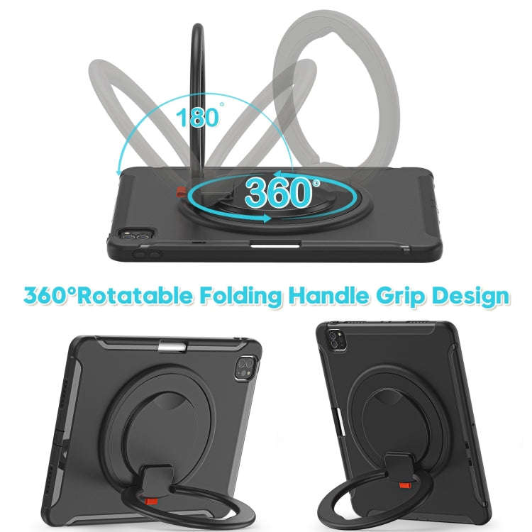 Shockproof TPU + PC Protective Case with 360 Degree Rotation Foldable Handle Grip Holder & Pen Sl...