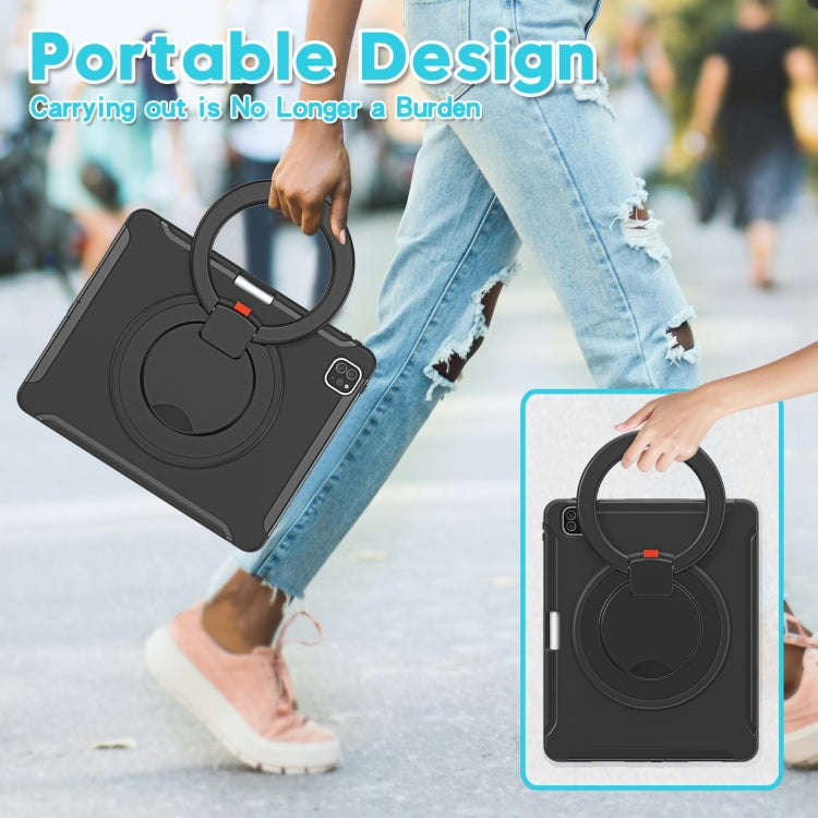 Shockproof TPU + PC Protective Case with 360 Degree Rotation Foldable Handle Grip Holder & Pen Sl...