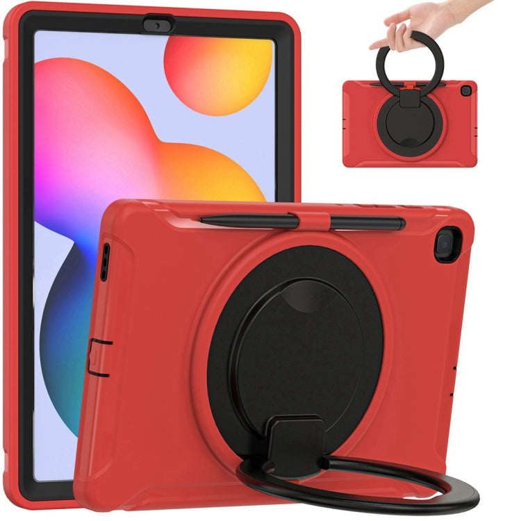 Shockproof TPU + PC Protective Case with 360 Degree Rotation Foldable Handle Grip Holder & Pen Sl...