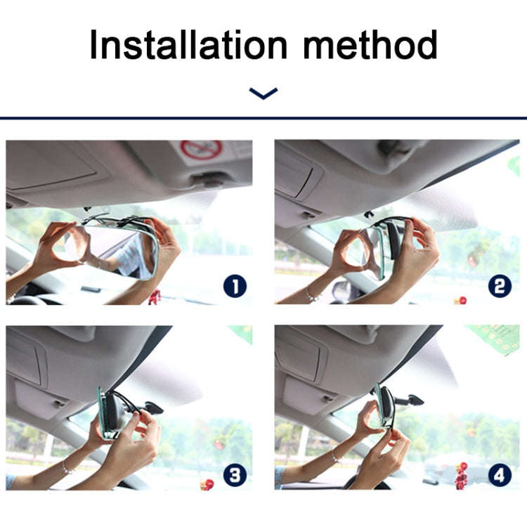 Car Rearview Retrofit Frameless Clear Large Mirror, 3R-337 Curved Mirror 250mm