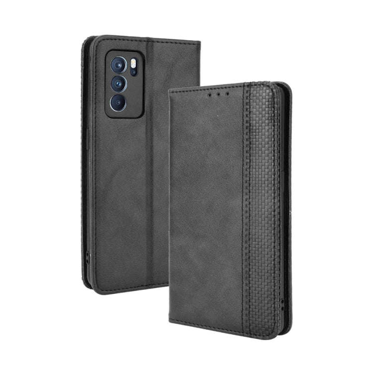Magnetic Buckle Retro Crazy Horse Texture Horizontal Flip Leather Case with Holder & Card Slots &...