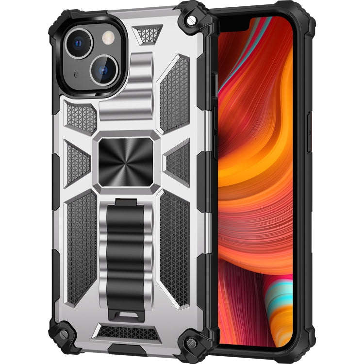 Armor Shockproof TPU + PC Magnetic Protective Case with Holder, For iPhone 13, For iPhone 13 Pro,...