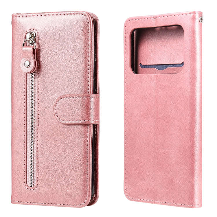 Fashion Calf Texture Zipper Horizontal Flip Leather Case with Holder & Card Slots & Wallet, For X...
