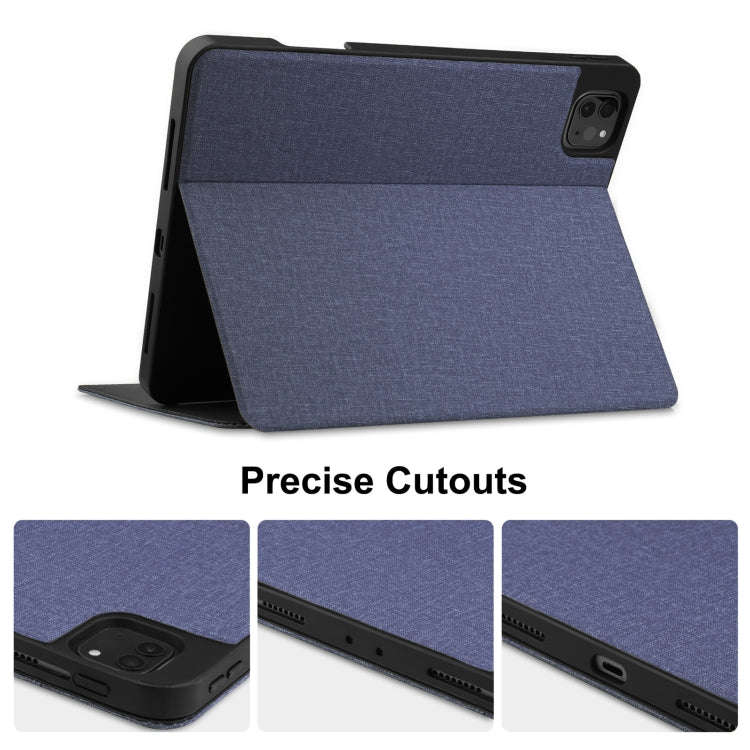 Cloth Texture TPU Horizontal Flip Leather Case with Pen Slot & Holder, For iPad Pro 11 inch 2021 ...