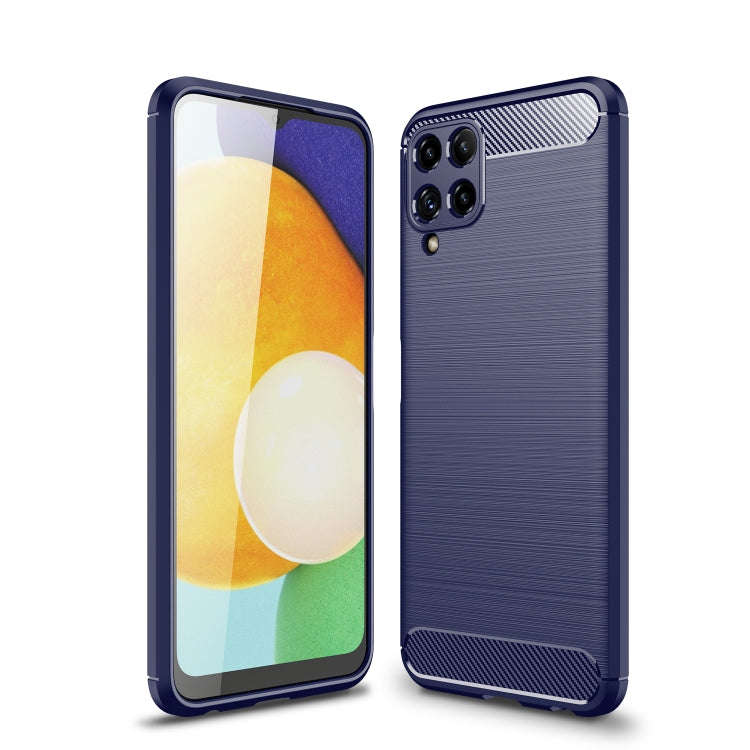 Brushed Texture Carbon Fiber TPU Case, For Samsung Galaxy M32 (india)