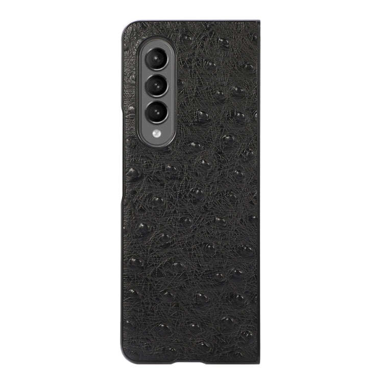 Ostrich Skin Texture Shockproof Protective Leather Case, For Samsung Galaxy Z Fold3 5G
