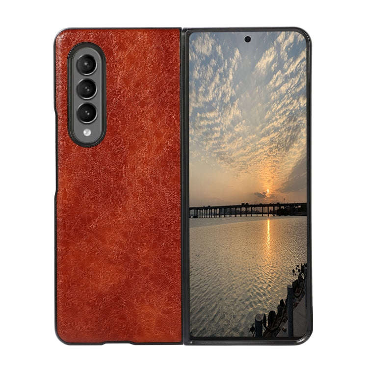 Crazy Horse Texture Shockproof Protective Leather Case, For Samsung Galaxy Z Fold3 5G