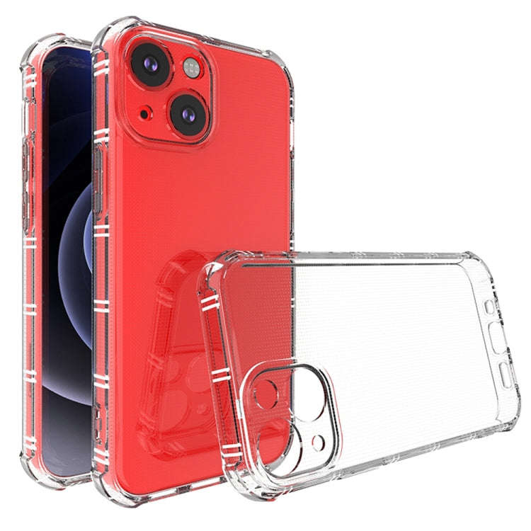 Straight Side Dual Bone Anti-fall TPU Transparent Protective Case, For iPhone 13 mini, For iPhone...