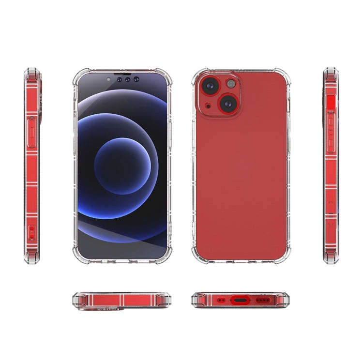 Straight Side Dual Bone Anti-fall TPU Transparent Protective Case, For iPhone 13 mini, For iPhone...