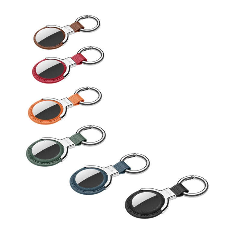 SULADA Leather Protective Cover Case with Switchable Keychain Ring For AirTag 2nd Gen / AirTag 1s...