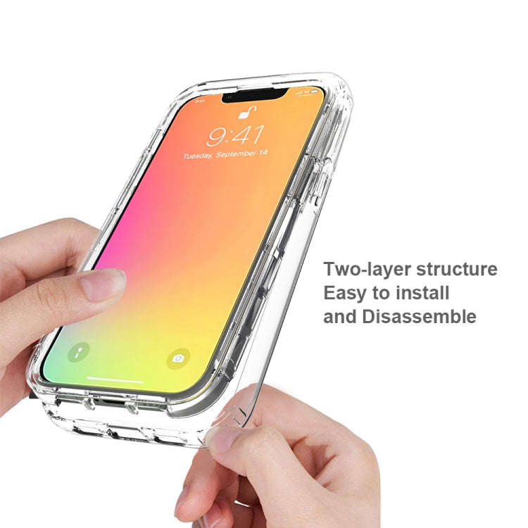 Shockproof High Transparency Two-color Gradual Change PC+TPU Candy Colors Protective Case, For iP...