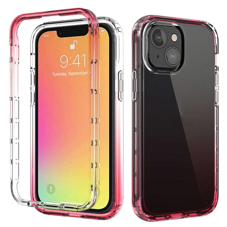 Shockproof High Transparency Two-color Gradual Change PC+TPU Candy Colors Protective Case, For iP...