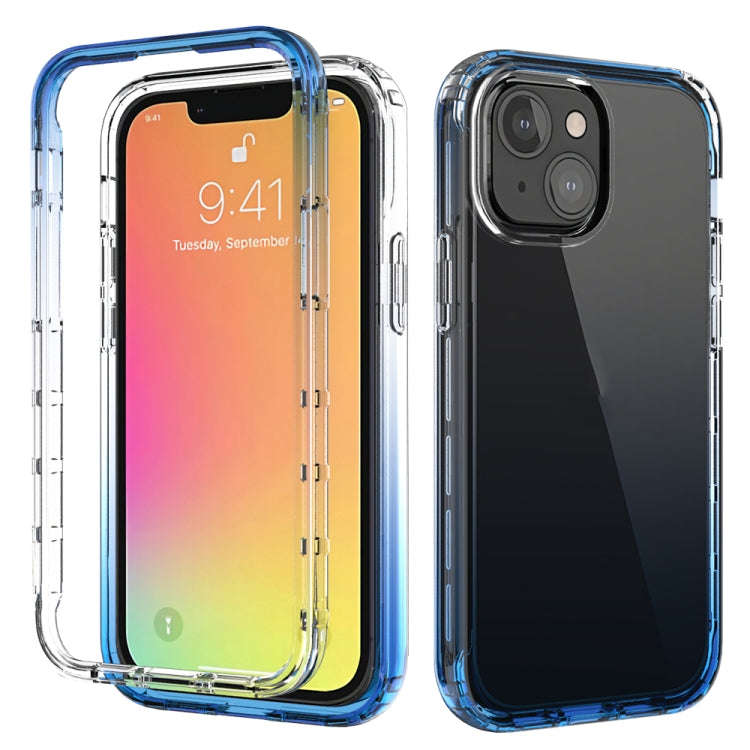 Shockproof High Transparency Two-color Gradual Change PC+TPU Candy Colors Protective Case, For iP...