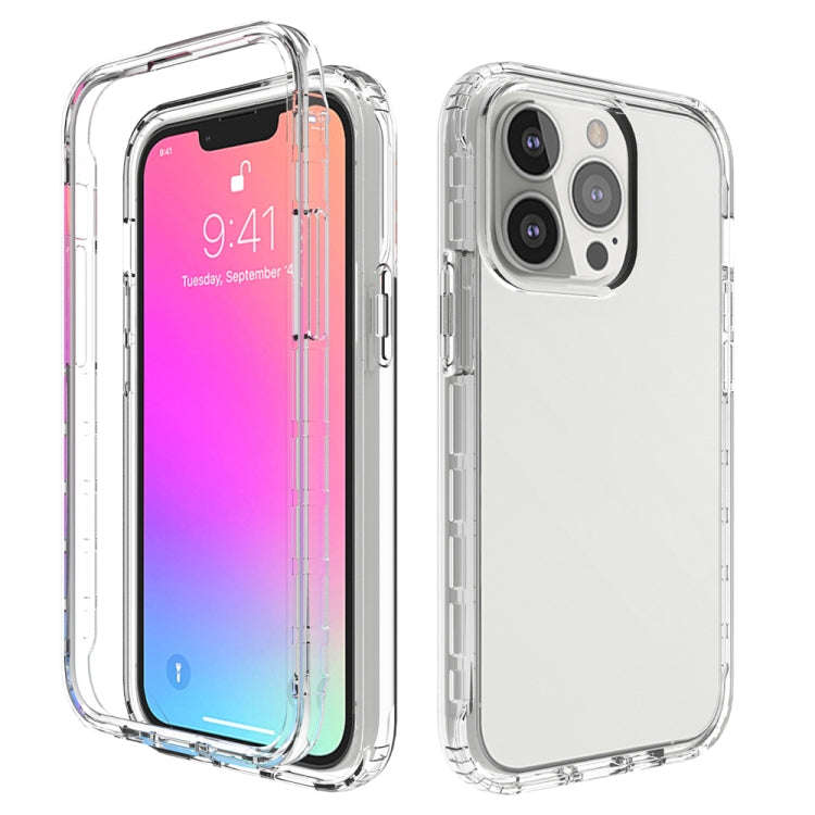 Shockproof High Transparency Two-color Gradual Change PC+TPU Candy Colors Protective Case, For iP...