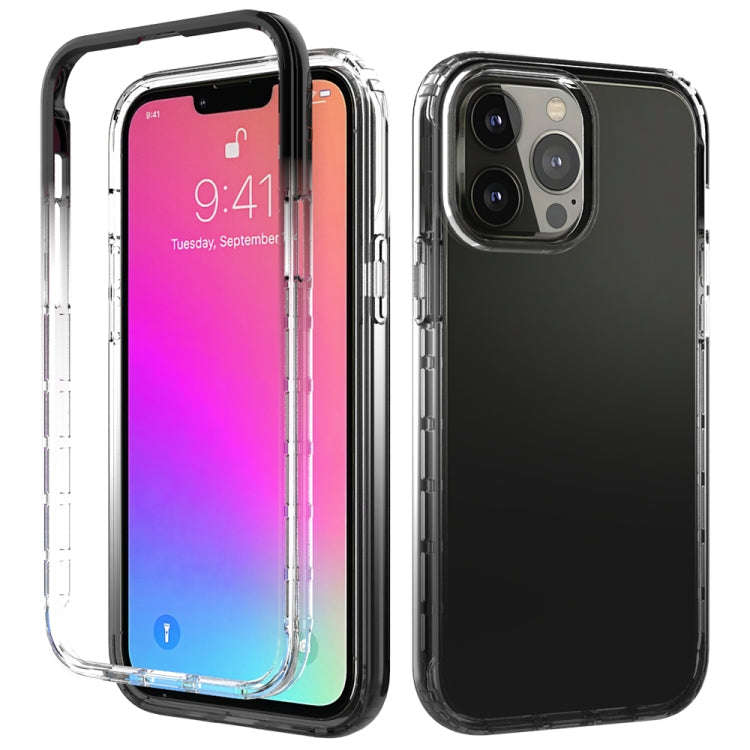Shockproof High Transparency Two-color Gradual Change PC+TPU Candy Colors Protective Case, For iP...