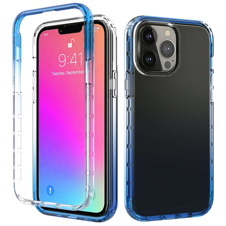 Shockproof High Transparency Two-color Gradual Change PC+TPU Candy Colors Protective Case, For iP...