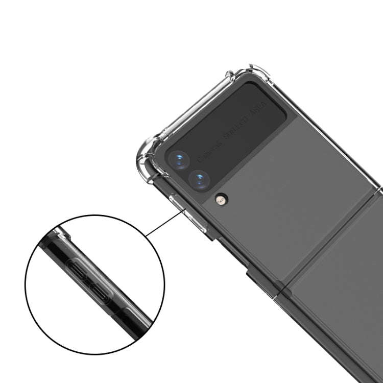 Shock-resistant Transparent Acrylic TPU Protective Case, For Samsung Galaxy Z Flip3 5G