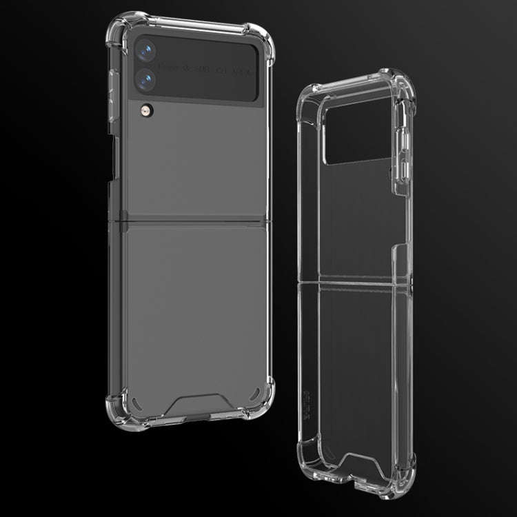 Shock-resistant Transparent Acrylic TPU Protective Case, For Samsung Galaxy Z Flip3 5G