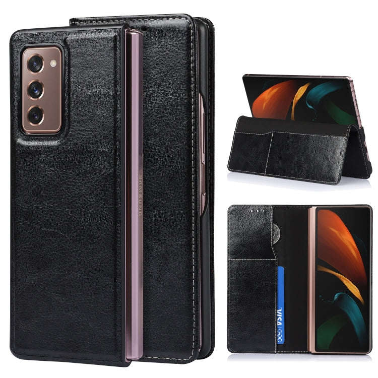 2 In 1 Crazy Horse Texture Split Horizontal Flip Leather Case with Holder & Card Slot, For Samsun...