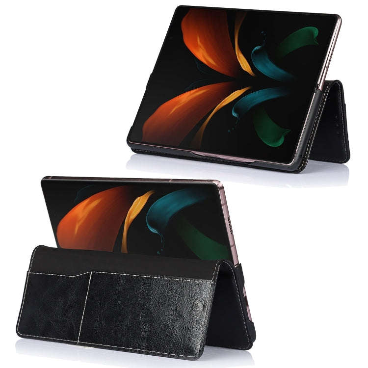 2 In 1 Crazy Horse Texture Split Horizontal Flip Leather Case with Holder & Card Slot, For Samsun...